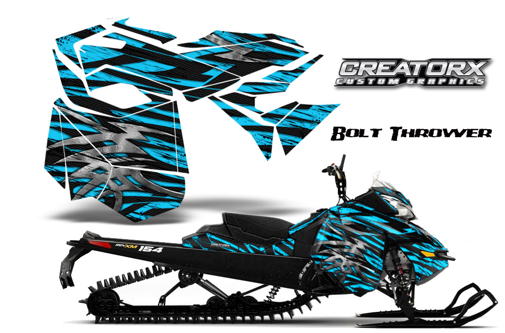 Skidoo Rev XM Graphics Kit Bolt Thrower BlueIce BB